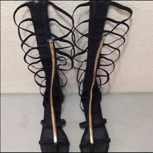 women’s gladiator sandals knee high - Picture 2 of 4
